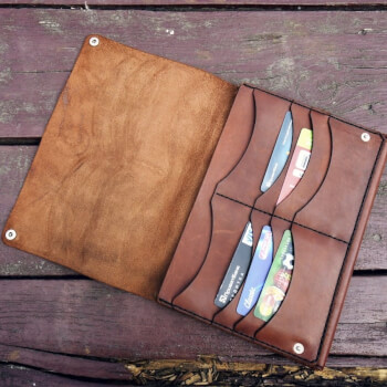 Органайзер из натуральной кожи, ручная работа