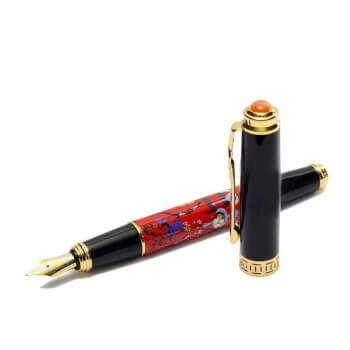 Перьевая ручка "Лувр"  с узором