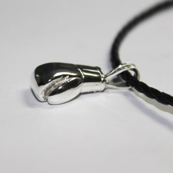 Серебряный кулон боксерская перчатка, маленький