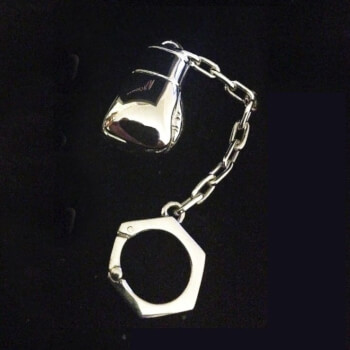 Брелок для ключей Боксерская перчатка, серебро