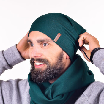 Мужская шапка из натурального трикотажа