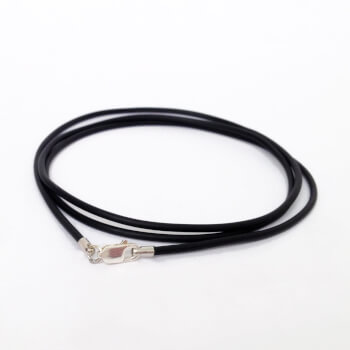 Тонкий каучуковый шнур на шею 2мм