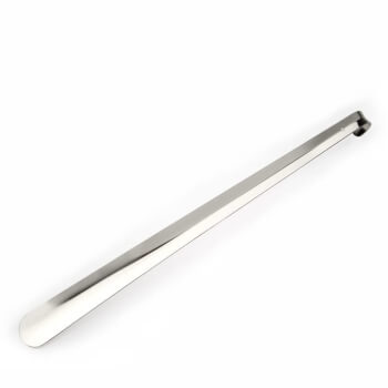 Металлическая хромированная ложка для обуви 42см.