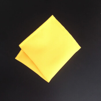 Желтый нагрудный платок для пиджака