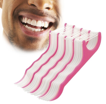 Зубочистки с флосс нитью, 25шт.