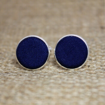 Оригинальные темно-синие запонки