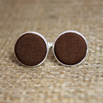 Оригинальные коричневые запонки