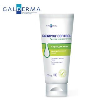 Скраб для лица "Против черных точек" Базирон Контрол, 60г.