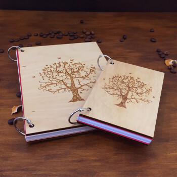 Стильный блокнот с гравировкой Древа Жизни