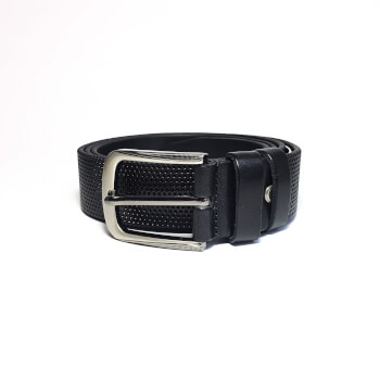 Кожаный ремень с тиснением перфорации