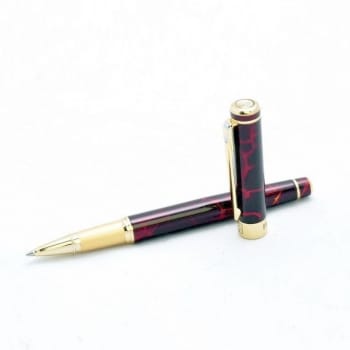 Ручка роллер с рисунком под камень агат